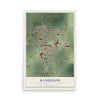Map of Randolph, Dodge County, Wisconsin, 12 x 18 inch unframed archival matte print