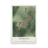 Map of Reeseville, Wisconsin, 12 x 18 inch unframed archival matte print