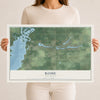 Map of Rome, Wisconsin, 12 x 18 inch unframed archival matte print
