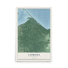 Map of Sanborn, Wisconsin, 12 x 18 inch unframed archival matte print