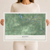 Map of Scott, Lincoln County, Wisconsin, 12 x 18 inch unframed archival matte print