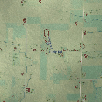 Second close-up of the map of the Town of Seymour, Outagamie County, Wisconsin print showing more streets and buildings