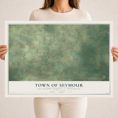 Map of the Town of Seymour, Outagamie County, Wisconsin, 18 x 24 inch unframed archival matte print