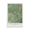 Map of the Town of Sheboygan Falls, Wisconsin, 12 x 18 inch unframed archival matte print