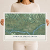 Map of the Town of Spring Green, Wisconsin, 12 x 18 inch unframed archival matte print