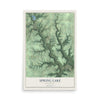 Map of Spring Lake, Wisconsin, 12 x 18 inch unframed archival matte print