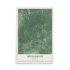 Map of Springbrook, Wisconsin, 12 x 18 inch unframed archival matte print