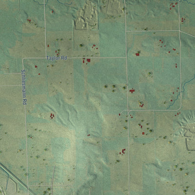 Second close-up of the map of Springvale, Columbia County, Wisconsin print showing more streets and buildings