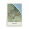 Map of St. Francis, Wisconsin, 12 x 18 inch unframed archival matte print