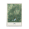 Map of Stiles, Wisconsin, 12 x 18 inch unframed archival matte print