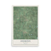 Map of Stockton, Wisconsin, 12 x 18 inch unframed archival matte print