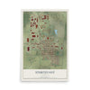 Map of Sturtevant, Wisconsin, 12 x 18 inch unframed archival matte print