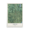 Map of Sumpter, Wisconsin, 12 x 18 inch unframed archival matte print