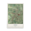 Map of Sussex, Wisconsin, 12 x 18 inch unframed archival matte print