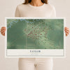 Map of Taylor, Wisconsin, 12 x 18 inch unframed archival matte print