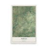 Map of Turtle, Wisconsin, 12 x 18 inch unframed archival matte print