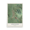 Map of Union Center, Wisconsin, 12 x 18 inch unframed archival matte print