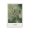 Map of Valders, Wisconsin, 12 x 18 inch unframed archival matte print