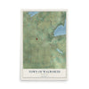 Map of the Town of Walworth, Wisconsin, 12 x 18 inch unframed archival matte print