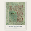 Washington Park, Wisconsin map print, the full design