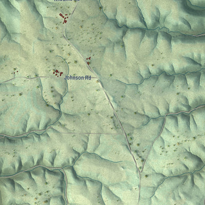 Close-up of the map of Watterstown, Wisconsin print showing street and building detail