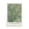Map of the Village of Waukesha, Wisconsin, 12 x 18 inch unframed archival matte print