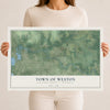 Map of the Town of Weston, Marathon County, Wisconsin, 12 x 18 inch unframed archival matte print