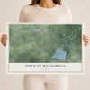 Map of the Town of Weyauwega, Wisconsin, 12 x 18 inch unframed archival matte print