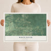 Map of White River, Wisconsin, 12 x 18 inch unframed archival matte print