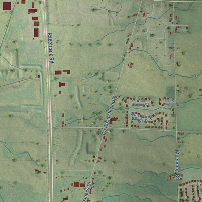 Second close-up of the map of Wilson, Sheboygan County, Wisconsin print showing more streets and buildings