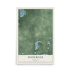Map of Wood River, Wisconsin, 12 x 18 inch unframed archival matte print