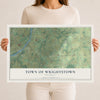 Map of the Town of Wrightstown, Wisconsin, 12 x 18 inch unframed archival matte print