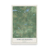 Map of the Town of Wyocena, Wisconsin, 12 x 18 inch unframed archival matte print