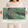 Map of Addison (Webster Springs), West Virginia, 12 x 18 inch unframed archival matte print