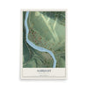 Map of Albright, West Virginia, 12 x 18 inch unframed archival matte print