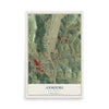 Map of Anmoore, West Virginia, 12 x 18 inch unframed archival matte print