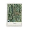 Map of Ansted, West Virginia, 12 x 18 inch unframed archival matte print