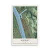 Map of Bancroft, West Virginia, 12 x 18 inch unframed archival matte print