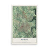 Map of Beckley, West Virginia, 12 x 18 inch unframed archival matte print