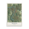 Map of Belington, West Virginia, 12 x 18 inch unframed archival matte print