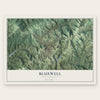 Bluewell, West Virginia map print, the full design