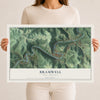 Map of Bramwell, West Virginia, 12 x 18 inch unframed archival matte print