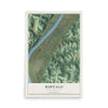Map of Buffalo, West Virginia, 12 x 18 inch unframed archival matte print
