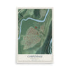 Map of Carpendale, West Virginia, 12 x 18 inch unframed archival matte print