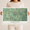 Map of Charles Town, West Virginia, 12 x 18 inch unframed archival matte print