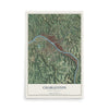 Map of Charleston, West Virginia, 12 x 18 inch unframed archival matte print