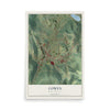 Map of Cowen, West Virginia, 12 x 18 inch unframed archival matte print