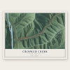 Crooked Creek, West Virginia map print, the full design