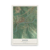 Map of Davis, West Virginia, 12 x 18 inch unframed archival matte print