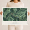 Map of Davy, West Virginia, 12 x 18 inch unframed archival matte print